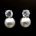 Ovelar Pearl Stud Earrings — Dainty Imitation Pearl Studs You'll Reach for Every Single Day