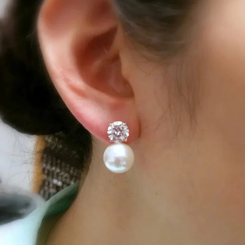 Ovelar Pearl Stud Earrings — Dainty Imitation Pearl Studs You'll Reach for Every Single Day