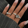 Ovelar Open Ring — Adjustable Crystal Knuckle Ring That Turns Every Gesture Into Art