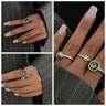 Ovelar Open Ring — Adjustable Crystal Knuckle Ring That Turns Every Gesture Into Art