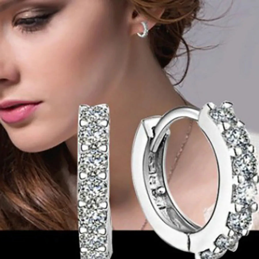 Ovelar Hoop Earrings — Rhinestone Crystal Hoops That Make Luxury Look Effortless